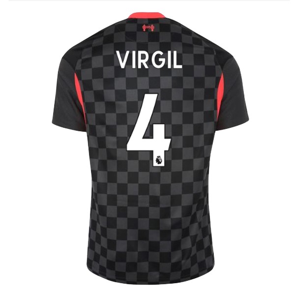 Camiseta Liverpool NO.4 Virgil 3ª 2020 2021 Negro